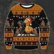 Dachshund Ugly Christmas Sweater, All Over Print Sweatshirt