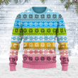 Queer Flag 3D Ugly Christmas Sweater, All Over Print Sweatshirt