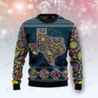 Texas Blue Mandala Christmas Ugly Sweater