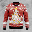 Bunny Tree Xmas Ugly Christmas Sweater, All Over Print Sweatshirt