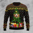 Goldendoodle Pine Ugly Christmas Sweater, All Over Print Sweatshirt