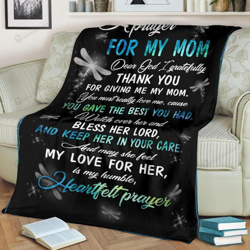 A Prayer For My Mom Fleece Blanket