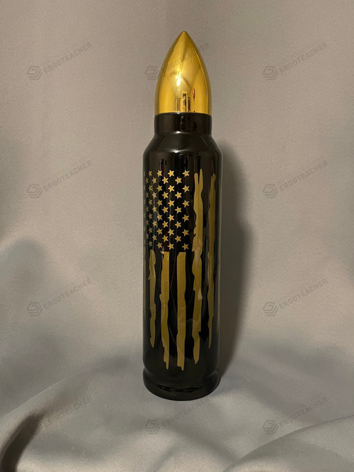 American Flag Bullet Tumbler, Patriot Lover Bullet Tumbler Gift