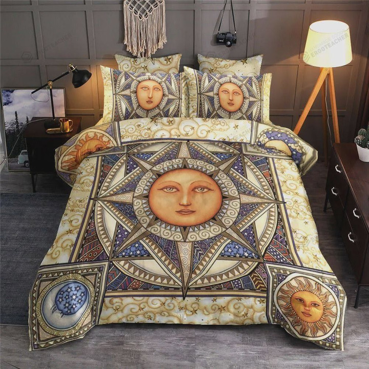 Sun And Moon Bedding Set  Bed Sheets Spread  Duvet Cover Bedding Sets
