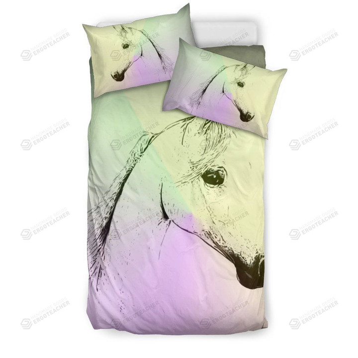 Horse Pattern Bed Sheets Spread  Duvet Cover Bedding Sets