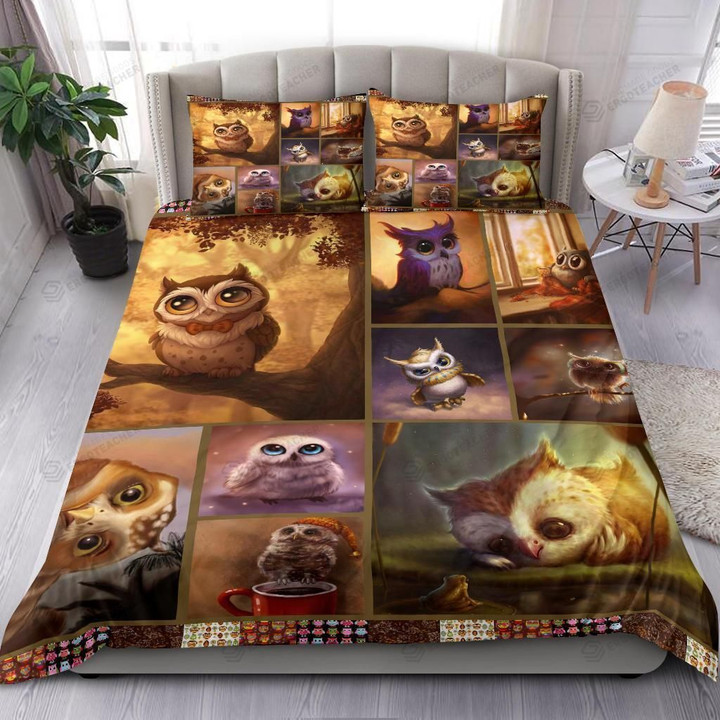 Owls Bedding Set Bed Sheet Duvet Cover Bedding Sets