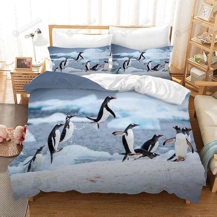 Penguins Bed Sheets Duvet Cover Bedding Sets