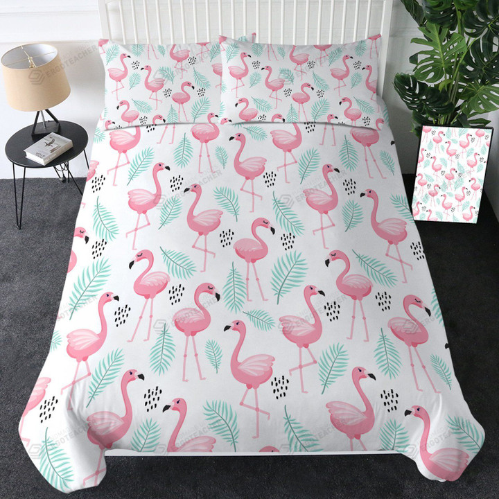Flamingoes Pattern Bed Sheets Duvet Cover Bedding Sets