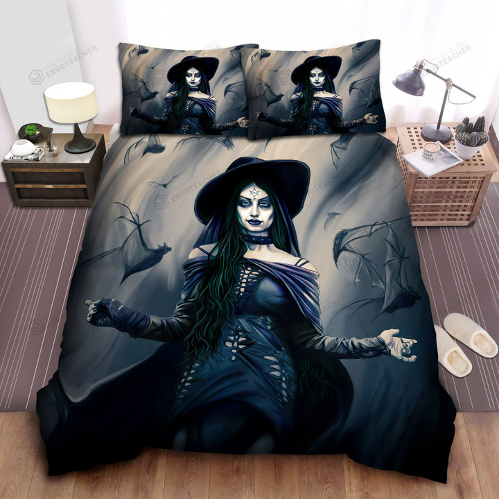 Dark Witch With The Bats Bed Sheets Spread  Duvet Cover Bedding Sets