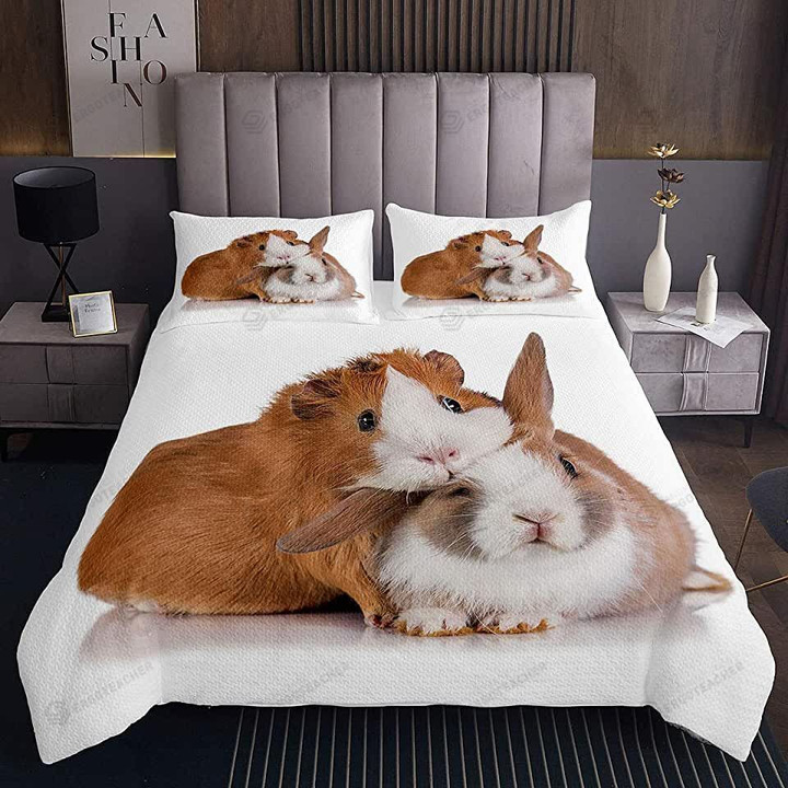 Guinea Pig And Rabbit Bed Sheet Duvet Cover Bedding Sets