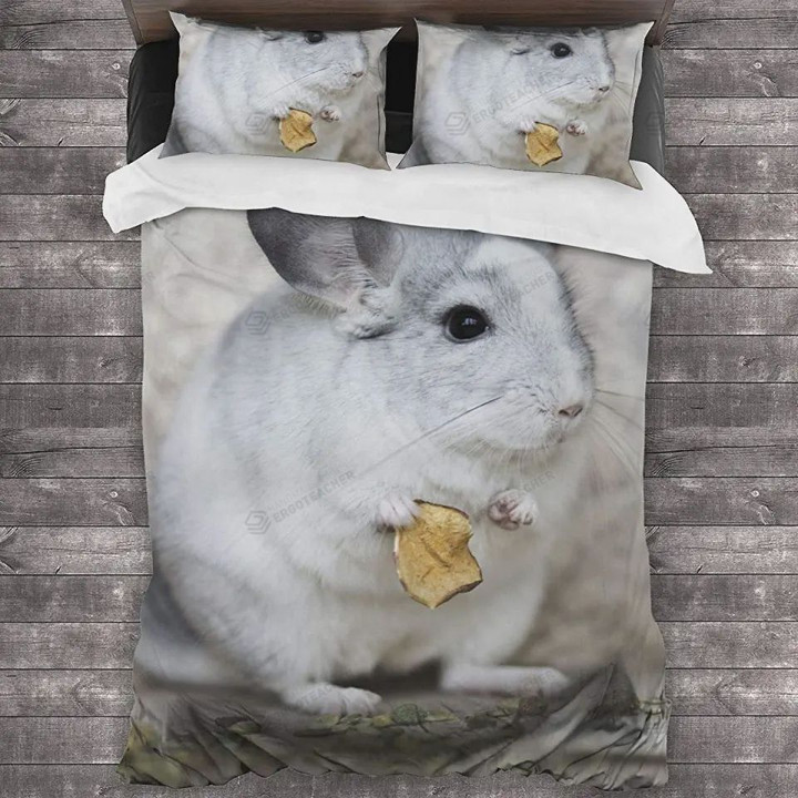 Chinchilla Eating Bed Sheet Duvet Cover Bedding Sets