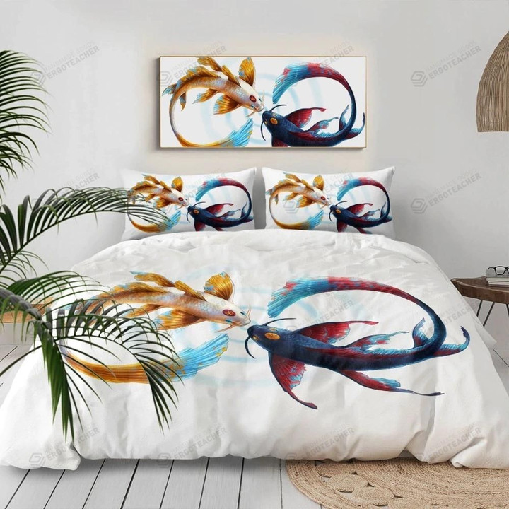 Yin Yang Fish Bed Sheet Duvet Cover Bedding Sets