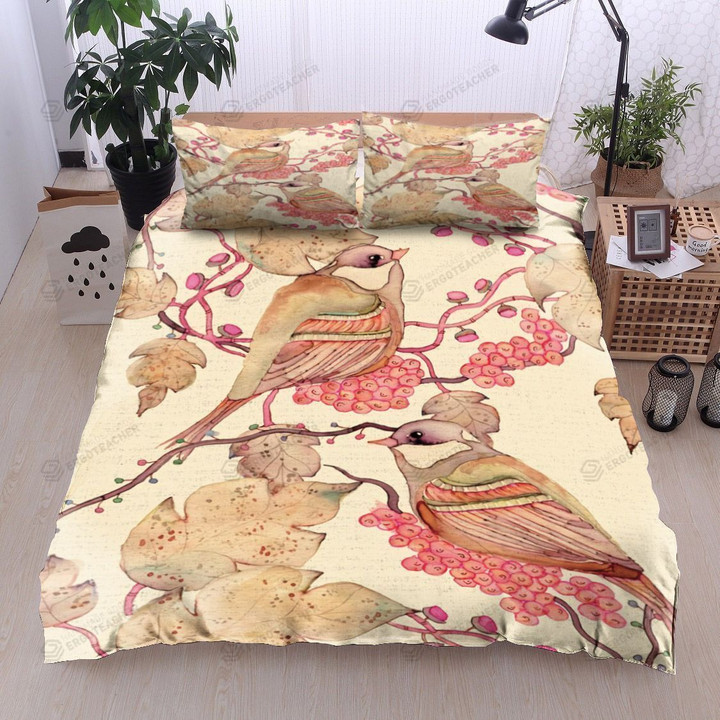 Bird Couple In Spring  Bed Sheets Duvet Cover Bedding Sets