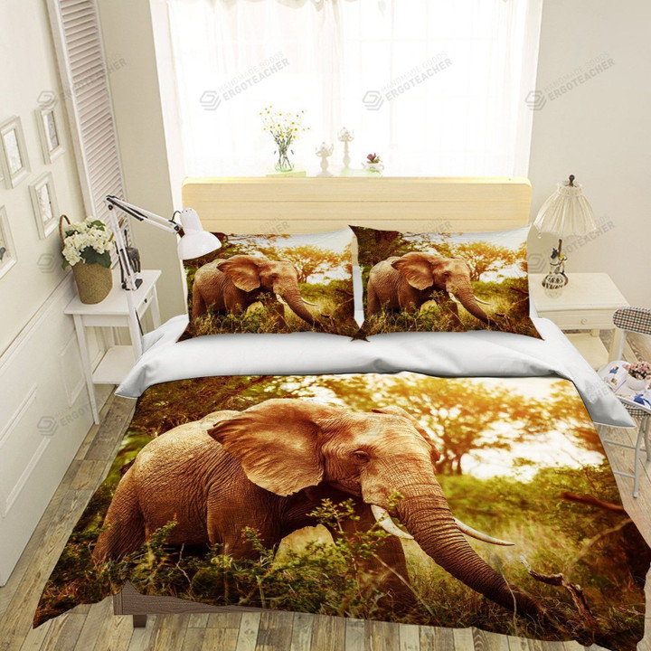 Elephant In The Forest Bed Sheets Duvet Cover Bedding Sets