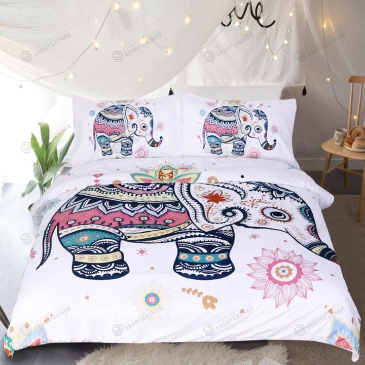 Elephant Pattern Bed Sheets Duvet Cover Bedding Sets
