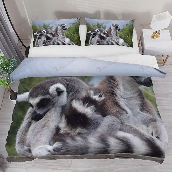 Lemurs Together Bed Sheets Duvet Cover Bedding Sets