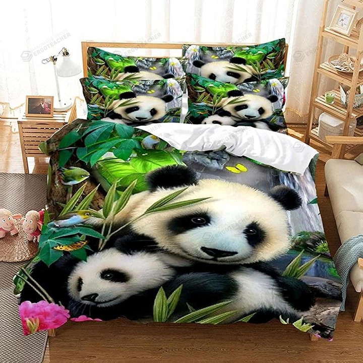 Panda Family Bed Sheets Duvet Cover Bedding Sets
