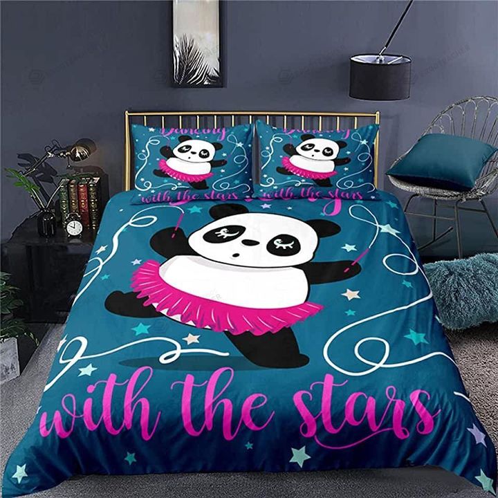 Panda Dancing With The Stars Bed Sheets Duvet Cover Bedding Sets