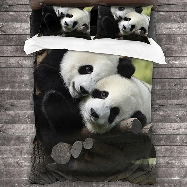 Pandas Bed Sheets Duvet Cover Bedding Sets