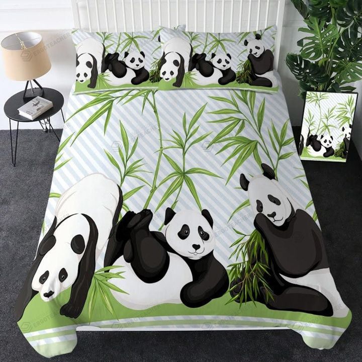 Panda Bamboo Bed Sheets Duvet Cover Bedding Sets