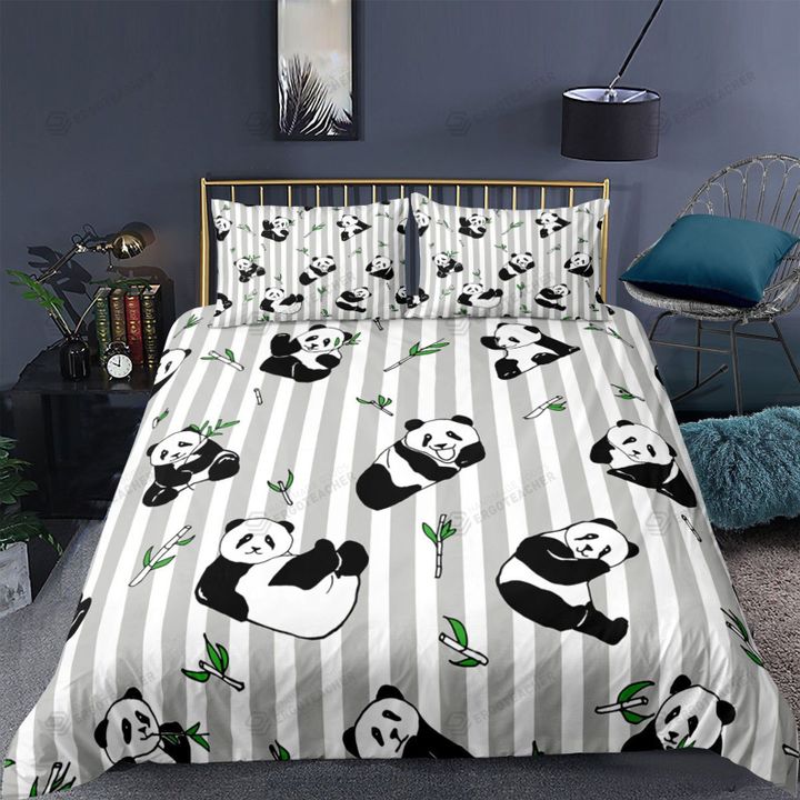 Panda Cute Pattern Bed Sheets Duvet Cover Bedding Sets