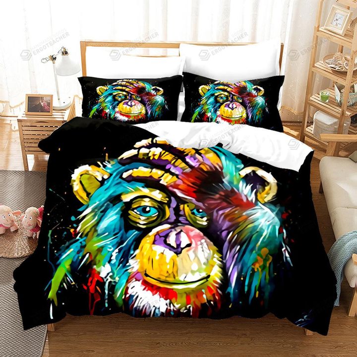Colorful Monkey Bed Sheets Duvet Cover Bedding Sets