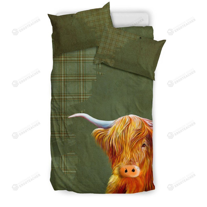 Scottish Highland Cow Bed Sheets Duvet Cover Bedding Set