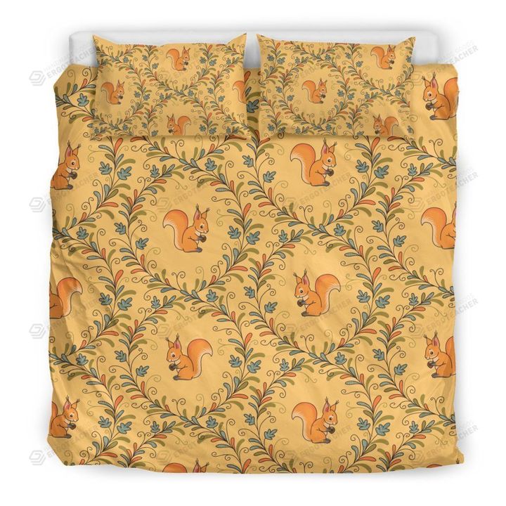 Squirrel Drawing Bed Sheets Duvet Cover Bedding Sets