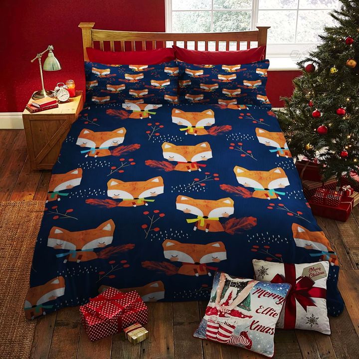 Cute Fox Bed Sheets Duvet Cover Bedding Set Great Gifts For Birthday Christmas Thanksgiving