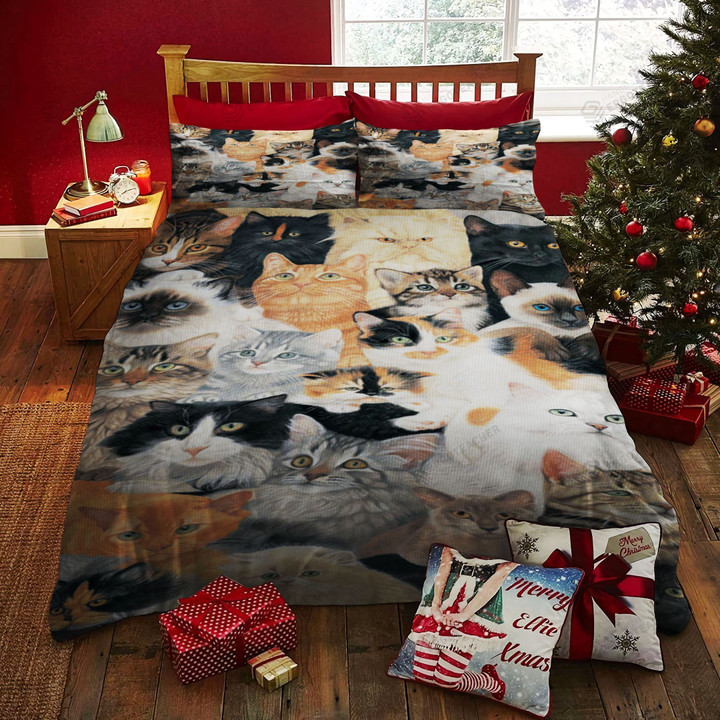 Cat Bed Sheets Spread Duvet Cover Bedding Set