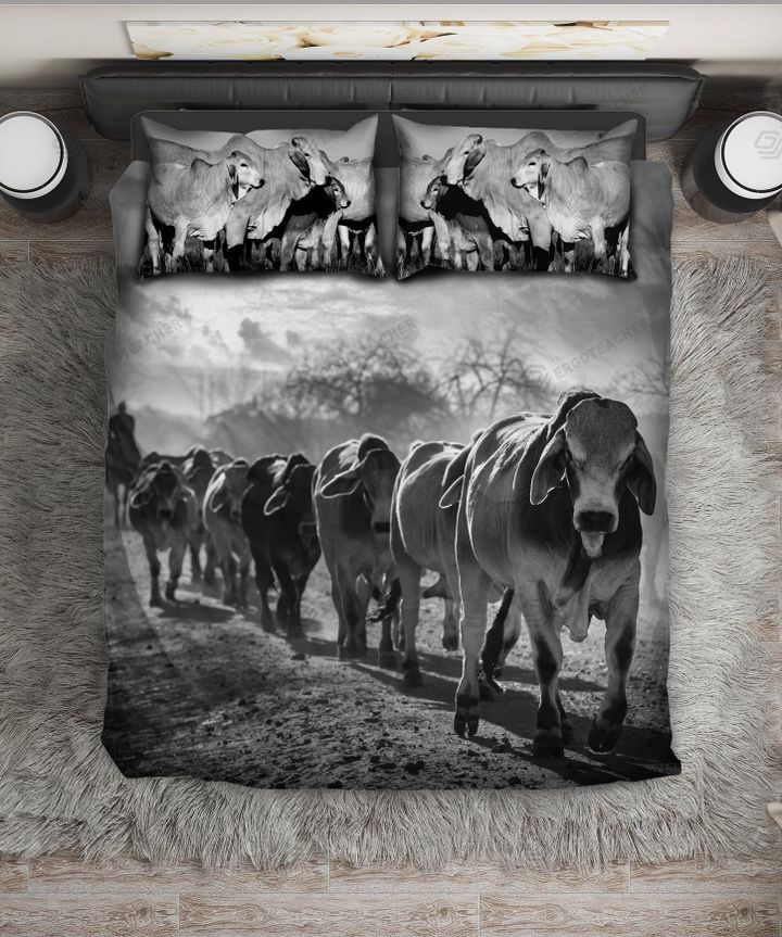 Brahman Cattle Bed Sheets Spread Duvet Cover Bedding Set