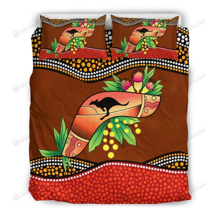Australia Symbols Bed Sheets Duvet Cover Bedding Set Great Gifts For Birthday Christmas Thanksgiving