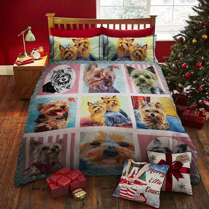 Yorkshire Terrier Bed Sheets Duvet Cover Bedding Set Great Gifts For Birthday Christmas Thanksgiving