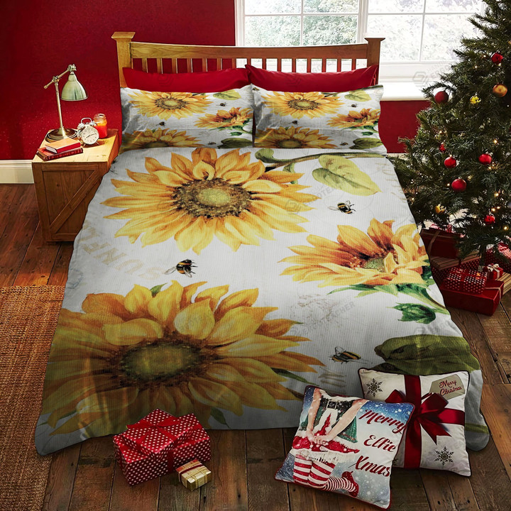 Sunflower Bed Sheets Duvet Cover Bedding Set Great Gifts For Birthday Christmas Thanksgiving