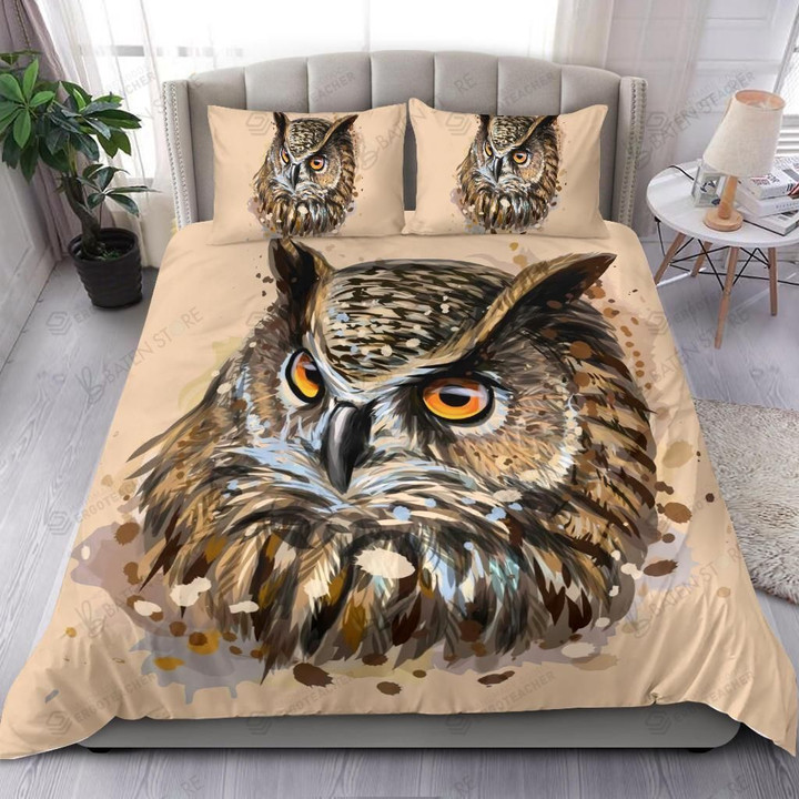 Cool Owl Selfie Bed Sheets Spread Duvet Cover Bedding Set