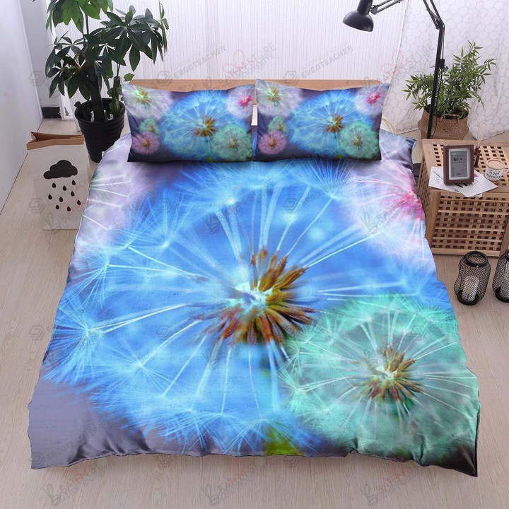 Dandelions Blue Ocean Bed Sheets Duvet Cover Bedding Set Great Gifts For Birthday Christmas Thanksgiving