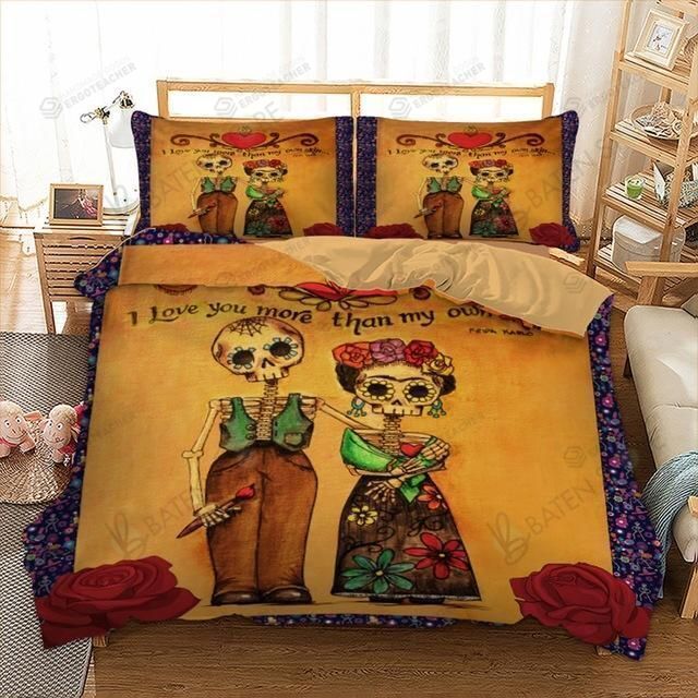 Cute Love Skull Coco Bed Sheets Duvet Cover Bedding Set Great Gifts For Birthday Christmas Thanksgiving
