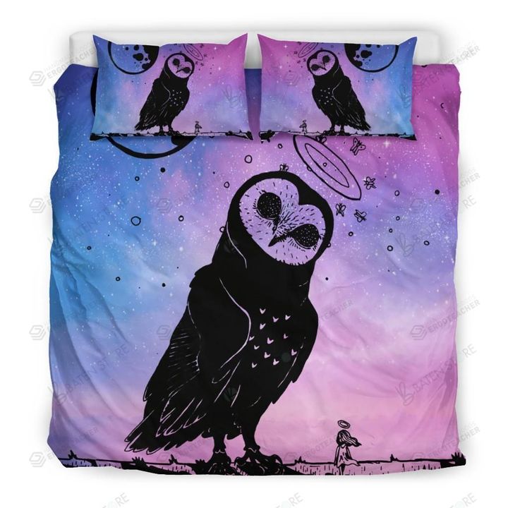 What Do You Think Owl Bed Sheets Spread Duvet Cover Bedding Set
