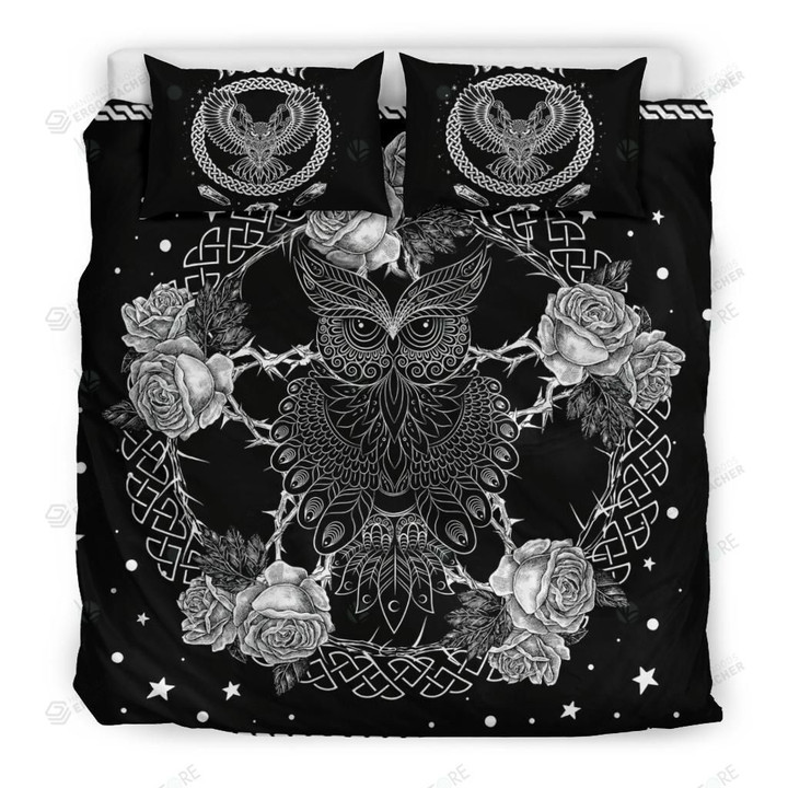 Owl Cool Design Bed Sheets Spread Duvet Cover Bedding Set
