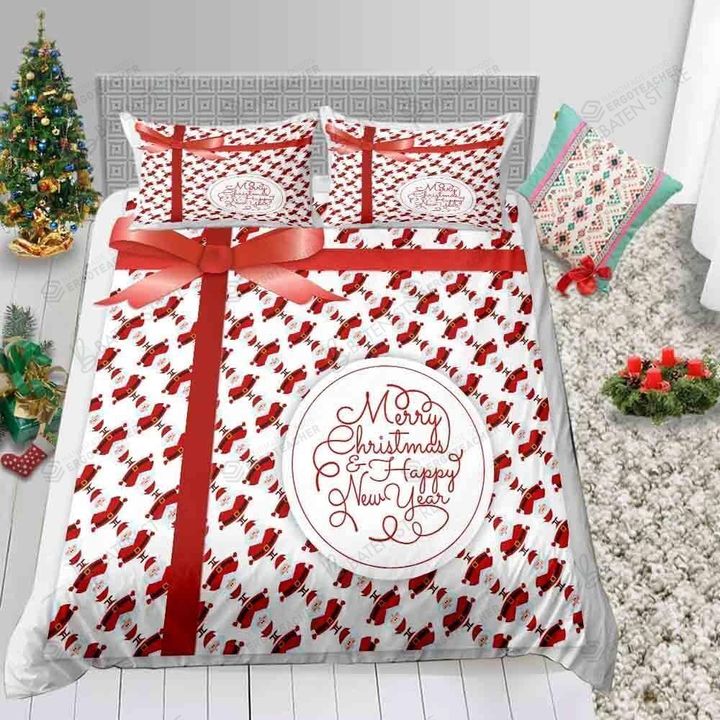 Santa Christmas Gift Bed Sheets Duvet Cover Bedding Set Great Gifts For Birthday Christmas Thanksgiving