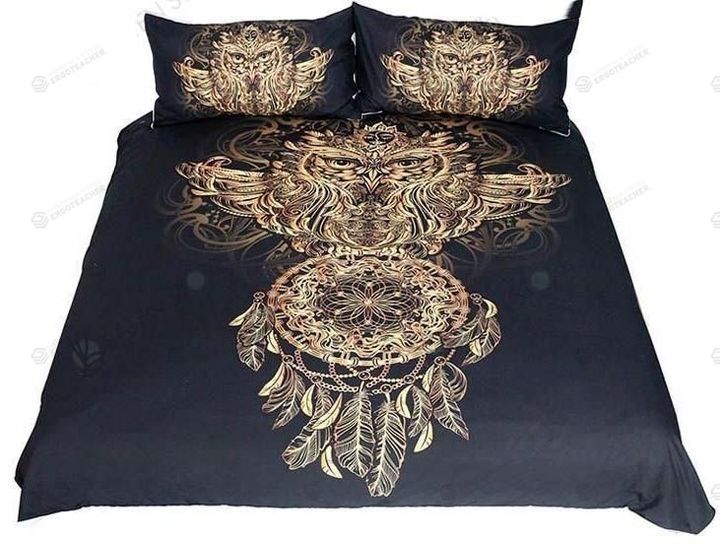 Golden Owl Boys Luxury Dreamcatcher Bed Sheets Spread Duvet Cover Bedding Set