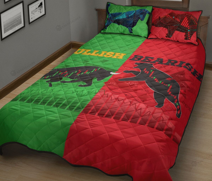 Bullish Bearish Quilt Bed Set