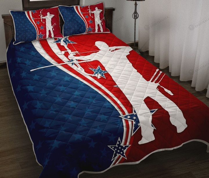 Archery USA Flag Quilt Bed Set