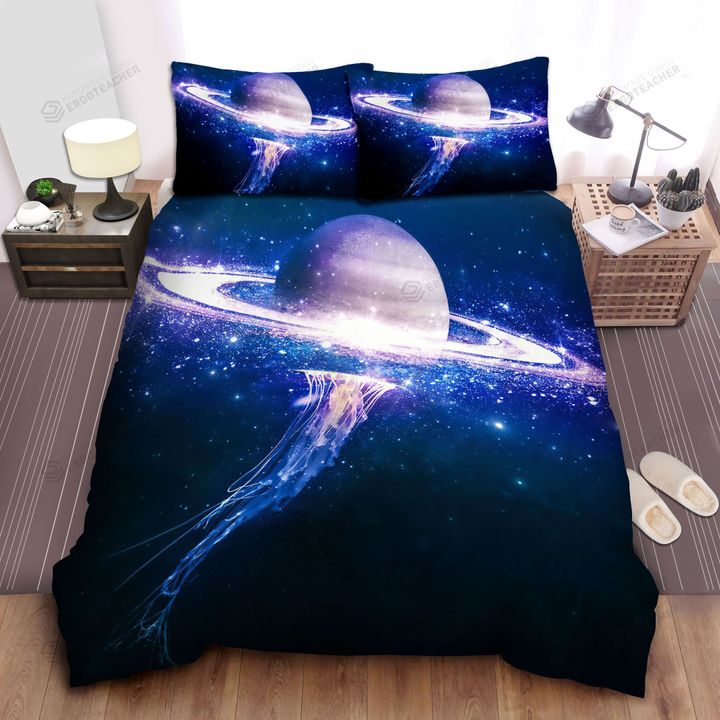 Jelly Planet Digital Artwork Bed Sheets Spread  Duvet Cover Bedding Sets