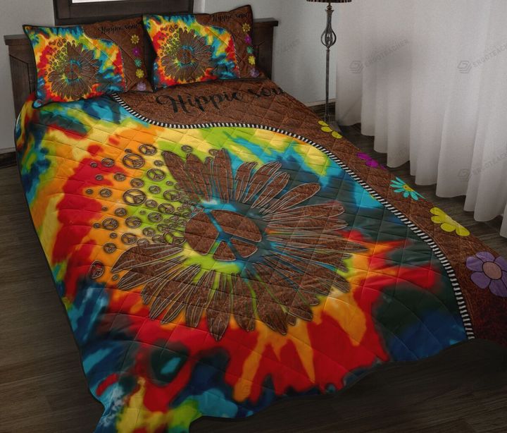 Hippie Soul Quilt Bed Sheets Spread Duvet Cover Bedding Sets