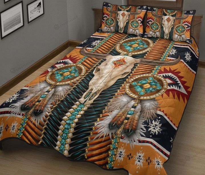 Native Apache Pattern Quilt Bed Sheets Spread Duvet Cover Bedding Sets