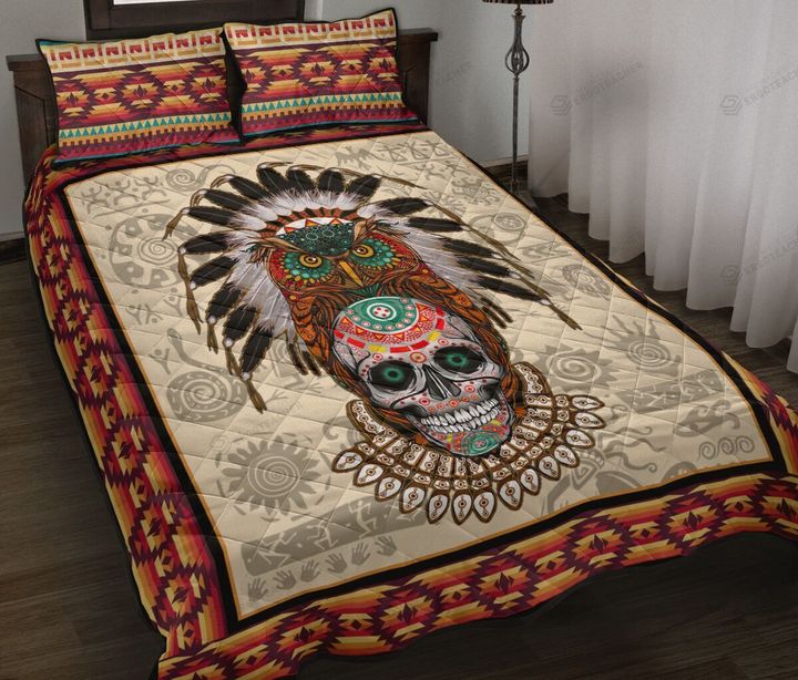 Native Skull Quilt Bedding Set