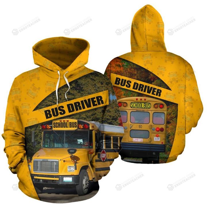 School Bus Driver 3D All Over Print Hoodie, Or Zip-up Hoodie