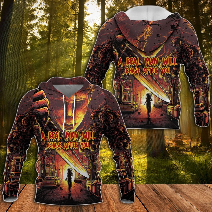 A Real Man Will Chase After You 3D All Over Print Hoodie, Or Zip-up Hoodie