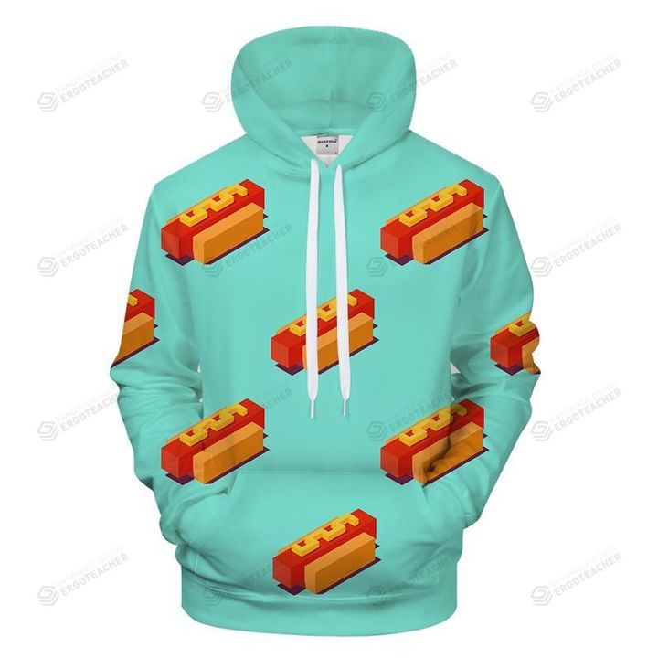 Vibrant Hot Dogs 3D All Over Print Hoodie, Or Zip-up Hoodie